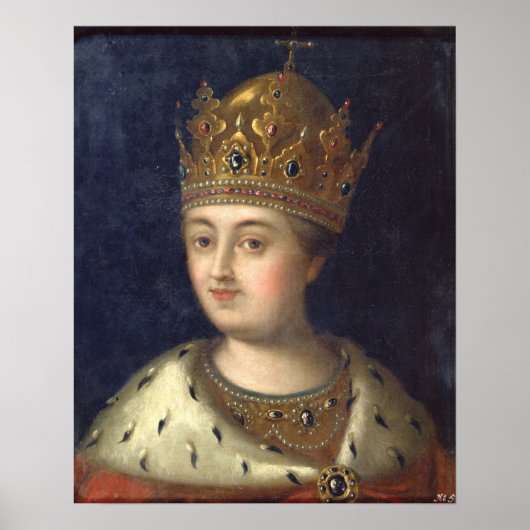 Poster Portrait du Régent Sophia, 1772 (Devant)