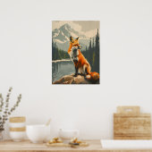 Poster Portrait du Renard Rouge (Cuisine)