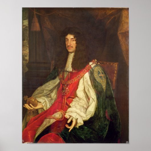 Poster Portrait du roi Charles II, c.1660-65 (Devant)