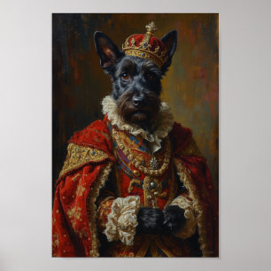 Poster Portrait du Terrier Royal Écossais