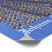 Poster Portrait du texte JS Bach (Coin)