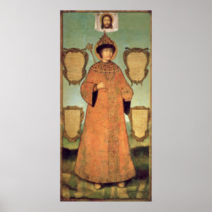 Poster Portrait du tsar Fyodor Alexeevich