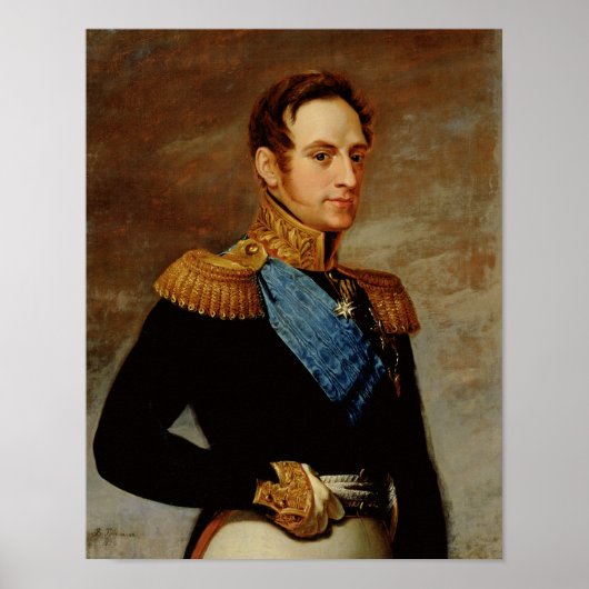 Poster Portrait du tsar Nicholas I 1826 (Devant)