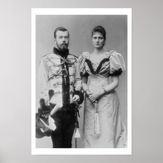 Poster Portrait du tsar Nicholas II (1868-1918 (Devant)