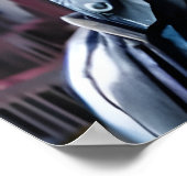 Poster Portrait d'un alien bleu avec lunettes de soleil | (Coin)