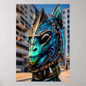 Poster Portrait d'un alien cool | Art AI (Devant)