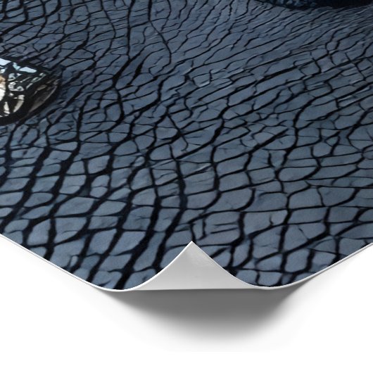 Poster Portrait d'un Alien Cowboy avec un casquette | Art (Coin)