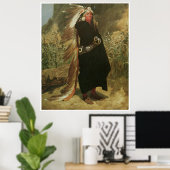 Poster Portrait d'un chef indien, 1875 (Bureau à domicile)