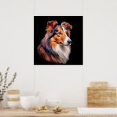 Poster Portrait d'un collie (Cuisine)