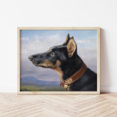 Poster Portrait d'un Doberman | Carl Reichert