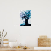 Poster Portrait d'un esprit brisé - Explosion de cristal (Cuisine)