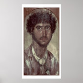 Poster Portrait d'un Greek, from Fayum, Romano-Egyptian (Devant)