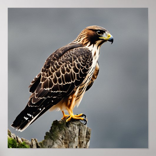 Poster Portrait d'un Hawk (Devant)