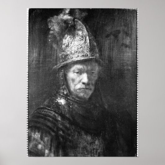 Poster Portrait d'un homme avec un casque d'or, 1648 (Devant)