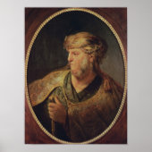 Poster Portrait d'un homme en costume oriental, 1633 (Devant)