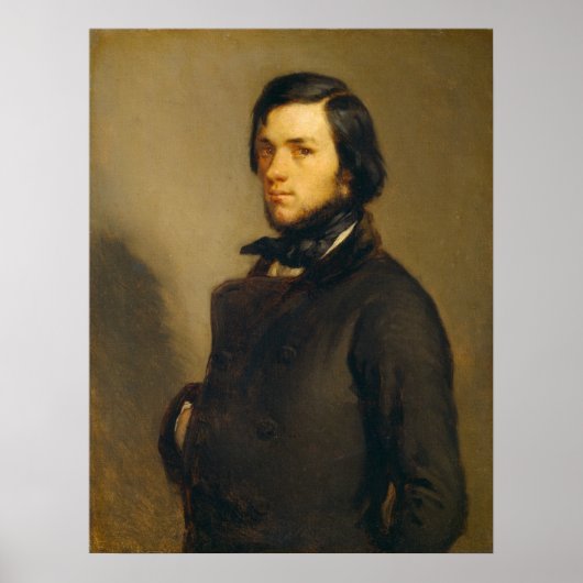 Poster Portrait d'un homme - Jean-François Millet Art (Devant)