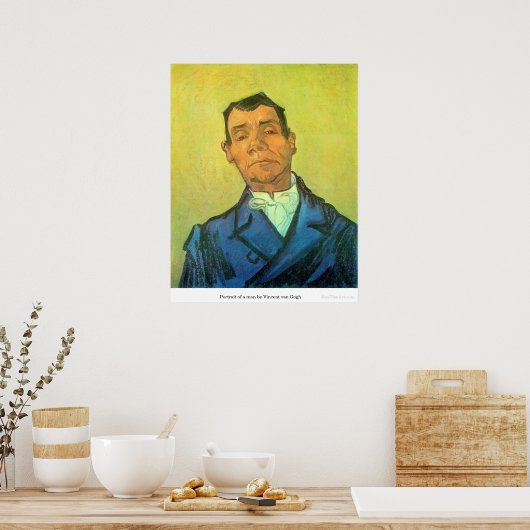 Poster Portrait d'un homme par Vincent van Gogh (Cuisine)