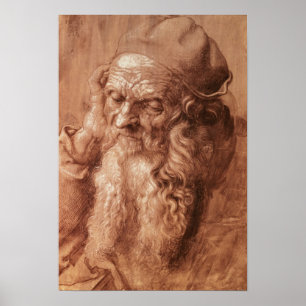 Poster Portrait d'un homme, quatre-vingt-treize ans, 1521