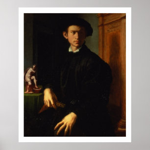 Poster Portrait d'un jeune homme, c.1532-40 (huile sur le