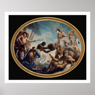 Poster Portrait d'un jeune monsieur (huile sur la toile)