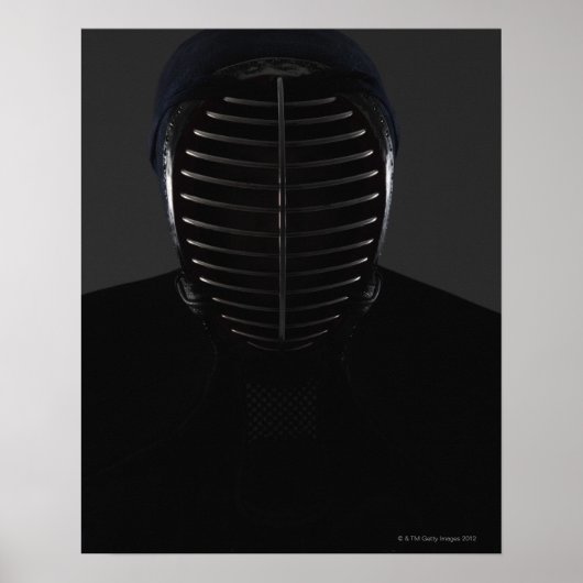 Poster Portrait d'un Kendo Fencer 5 (Devant)
