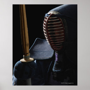 Poster Portrait d'un Kendo Fencer 6