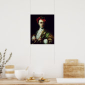 Poster Portrait d'un lecteur d'enregistreur (Cuisine)