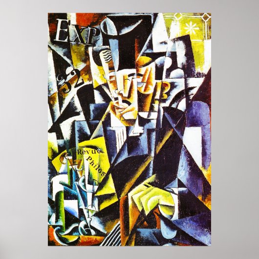 Poster Portrait d'un philosophe, par Lyubov Popova (Devant)