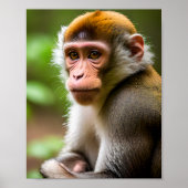 Poster Portrait d'un singe (Devant)
