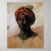 Poster Portrait d'un Turc dans un Turban, c.1826 (Devant)