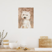 Poster Portrait d'un Westie (Cuisine)