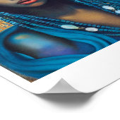 Poster Portrait d'une belle déesse africaine (Coin)