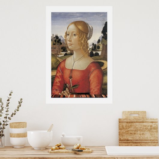 Poster Portrait d'une dame (Cuisine)