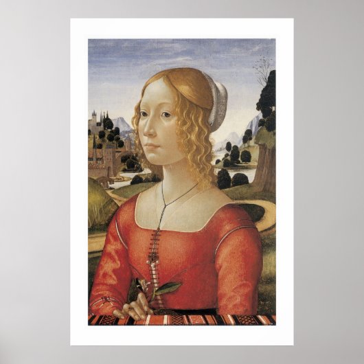 Poster Portrait d'une dame (Devant)