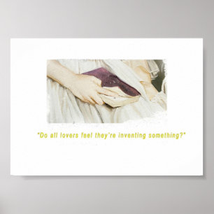 Poster Portrait d'une dame amoureuse du feu