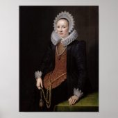 Poster Portrait d'une dame de 29 ans, 1615 (Devant)