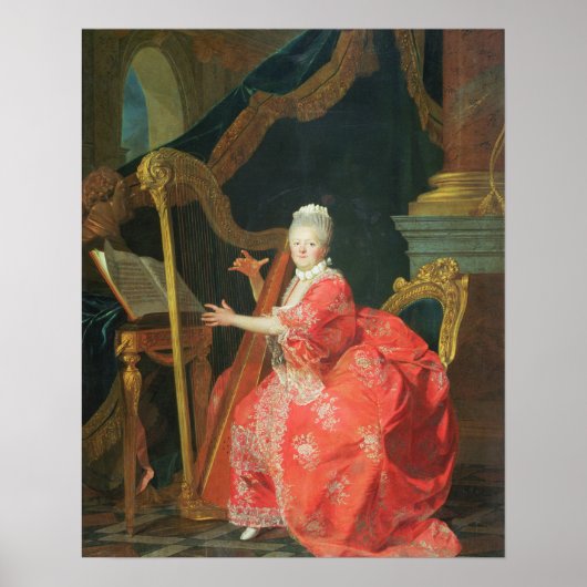 Poster Portrait d'une dame, dit-on Madame Adelaide, da (Devant)