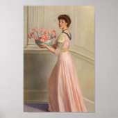 Poster Portrait d'une dame en rose | John Collier (Devant)