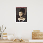 Poster Portrait d'une dame, Petrus Christus (Cuisine)