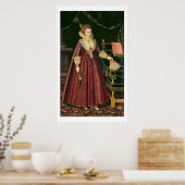 Poster Portrait d'une dame, possiblement Elizabeth, comte (Cuisine)