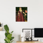 Poster Portrait d'une dame, possiblement Elizabeth, comte (Bureau à domicile)