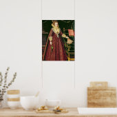 Poster Portrait d'une dame, possiblement Elizabeth, comte (Cuisine)