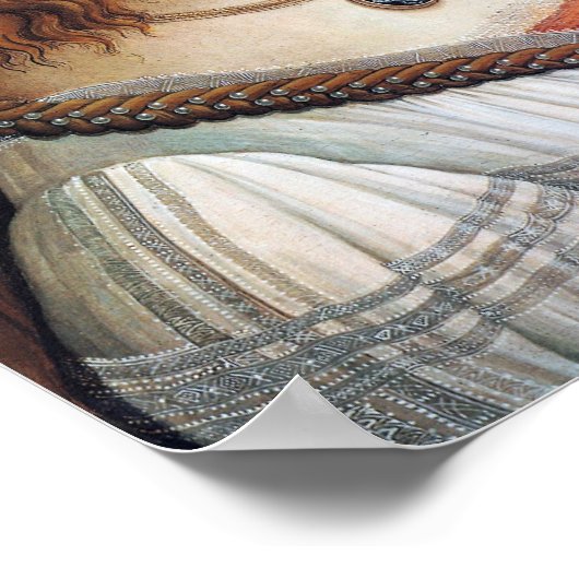 Poster Portrait d'une dame, Sandro Botticelli (Coin)