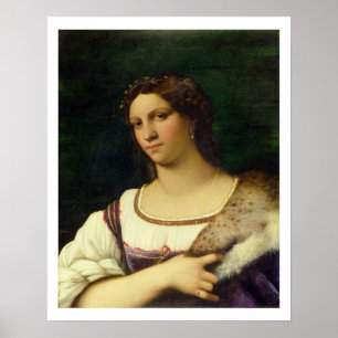 Poster Portrait d'une femme, 1512 (huile sur la toile)