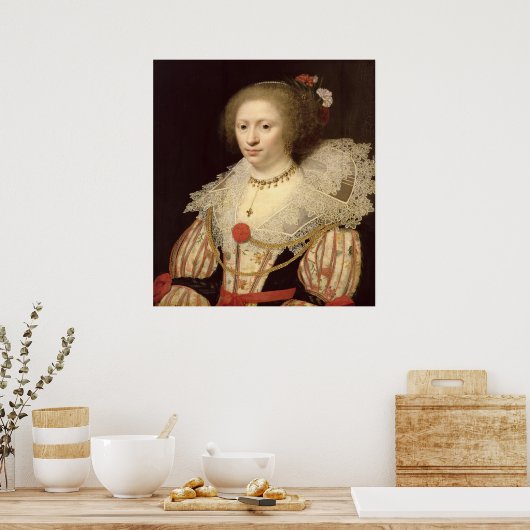 Poster Portrait d'une femme 2 (Cuisine)