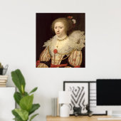 Poster Portrait d'une femme 2 (Bureau à domicile)