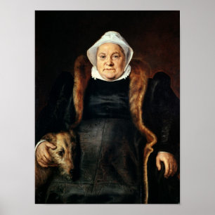 Poster Portrait d'une femme âgée