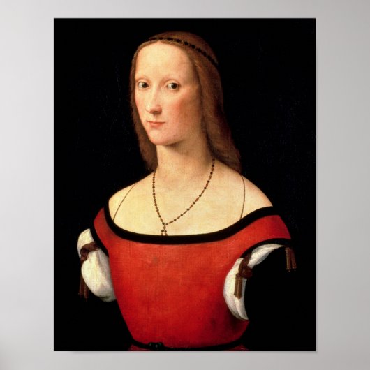 Poster Portrait d'une femme, années 1500 (Devant)