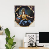 Poster Portrait d'une femme comme Minerva, 1730 (Bureau à domicile)