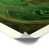 Poster Portrait d'une femme dans le noeud Celtique irland (Coin)